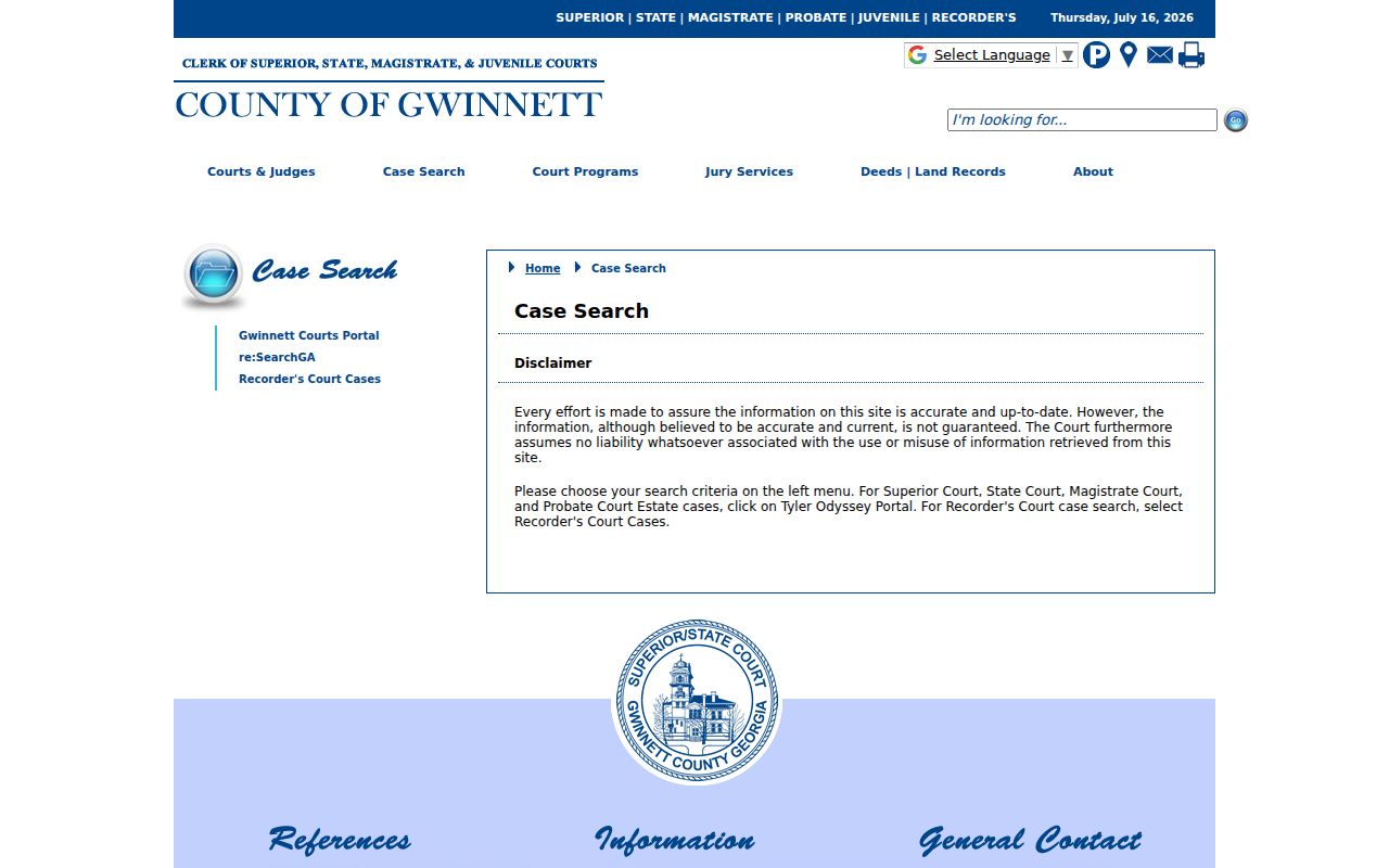 Peachtree Corners people search using Gwinnett court records