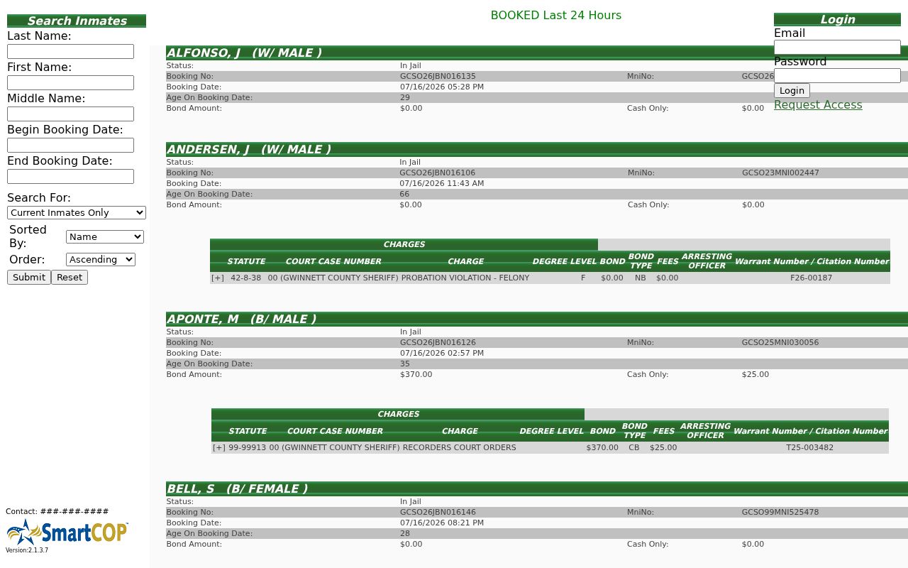Peachtree Corners public records Gwinnett inmate search